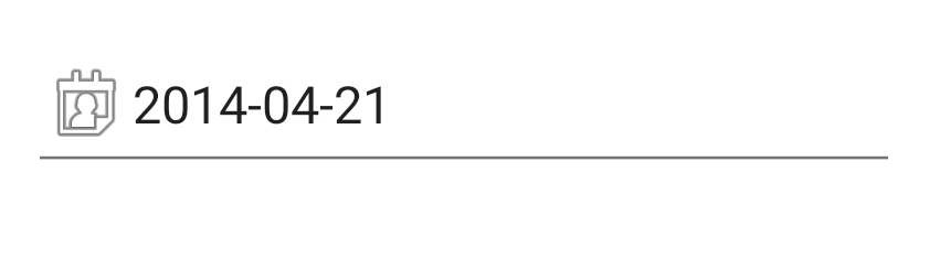 DateInput on Android