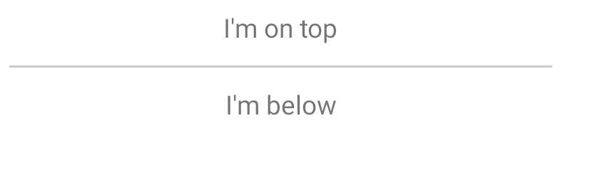 Divider on Android