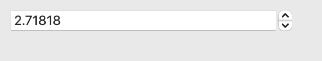 NumberInput on macOS